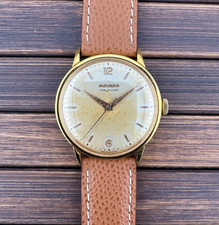 Montre Homme Movado Plaquée 34Mm Cal. 127 Remontage Manuel Vintage Années 1950