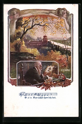 Carte postale artiste w - carte,