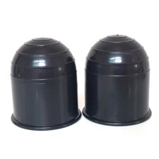 Cache boule d'attelage remorque plastique premium 2 pi??ces pour caravane camion