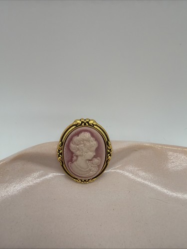 Broche camée rose femme style - broche,