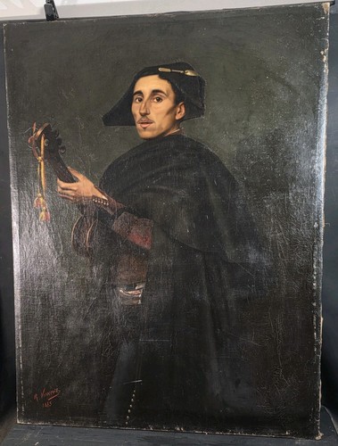 Grand tableau huile - tableau,