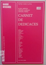 Cheret-Dany-Franquin-Hergé-Tillieux-Uderzo-Giraud-Carnet de dédicaces-SERG 1974