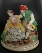 Porcelaine groupe scène