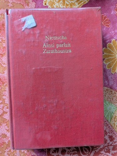 Livre ancien ainsi parlait - livre,