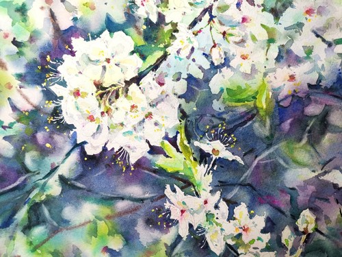 Peinture originale aquarelle