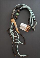 NATURE BIJOUX COLLIER  SAUTOIR MY DEER PERLES CORNE NEUF/ETIQUETTE