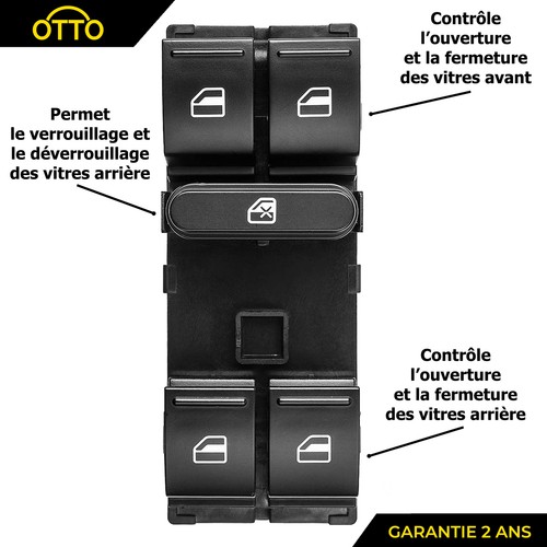 Bouton interrupteur leve vitre - bouton,