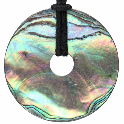 Pendentif donut abalone - donut, en