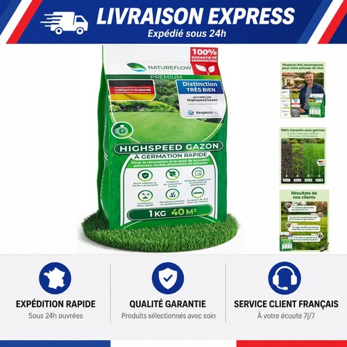 Gazon regarnissage rapide 1kg - regarnissage,
