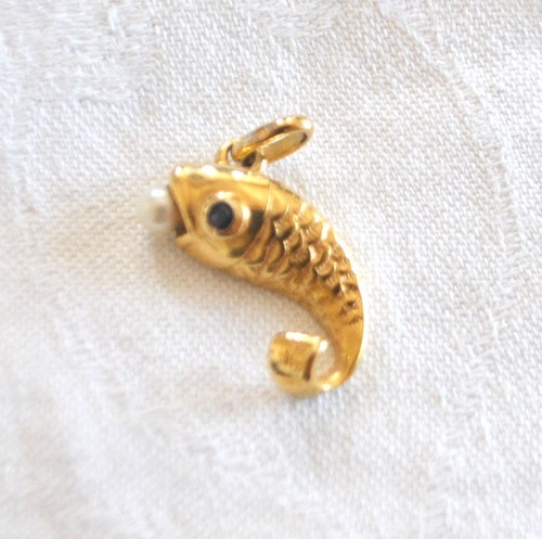 Collier pendentif poisson - collier,