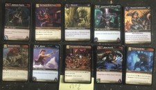 Lot de 10 cartes  World of