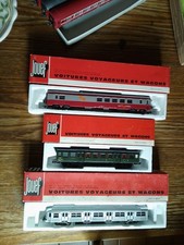 Lot De 3 Voitures JOUEF  Grill Express - Budd - Voyageurs Verte 2eme Avec Boîtes