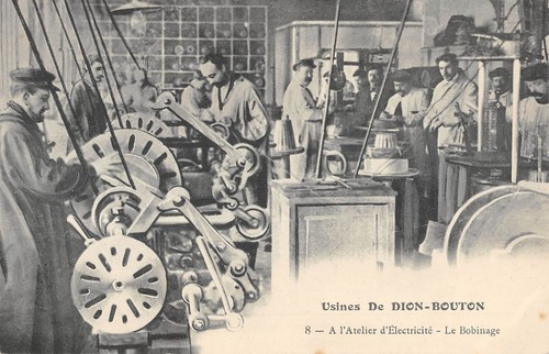 Cpa usines dion bouton - usines,