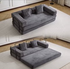 canapé Lit Pliable En Velour 