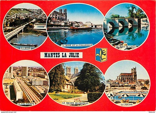 Carte postale mantes la - 78,