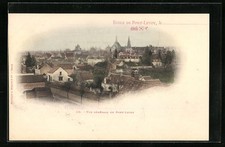 Old postcard Pont-Levoy, school, general view 