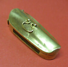 BRONZE PYROGEN BOX IN THE SHAPE OF A VIOLIN CASE XIX°