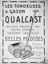 1927 QUALCAST LA LA LAWNMOWER PRESS ADVERTISEMENT - ADVERTISING