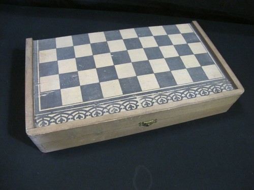 Ancien jeu bois backgammon - jeu, en