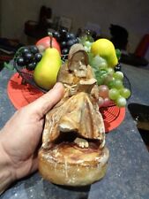 Monk Reader 1854 Signed Pascal (Michel) Plaster Statuette Library Office 