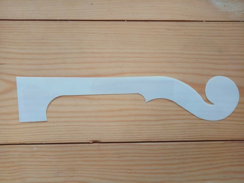 Gabarit volute pour violon - pour,