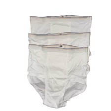 Vtg Fruit Of The Loom Blue Gold Signature Band Mens White Underwear XL 42-44 USA