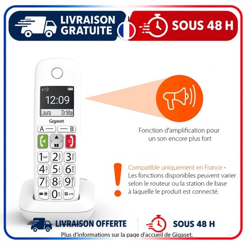 Gigaset e290a téléphone fixe - téléphone,