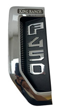 OEM 2017-2022 Ford F450 King Ranch Driver Side Fender Emblem LH