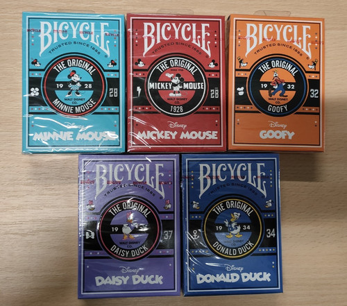 Jeu cartes bicycle disney - de,