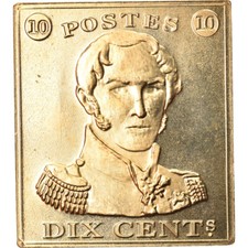 [#911389] Belgique, Jeton, 150 Ans du Timbre-Poste Belge, 1999, FDC, Cupro-nicke