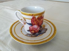 1 TASSE A CAFÉ PORCELAINE DE PARIS AURORE TROPICALE VINTAGE FLEUR BAMBOU