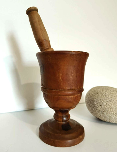 Ancien mortier pilon en - et,