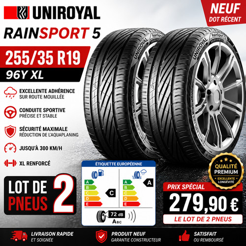 Lot pneus 255 r19 96y - de,
