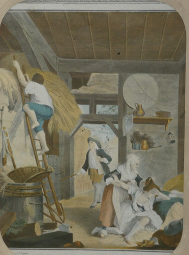 Gravure couleur fuite - en,