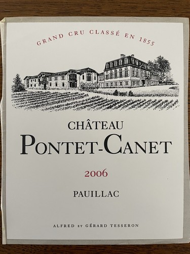 étiquette château pontet - Étiquette,