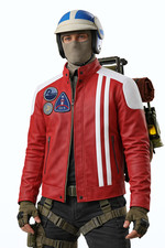 Arc Raiders Red Leather Jacket