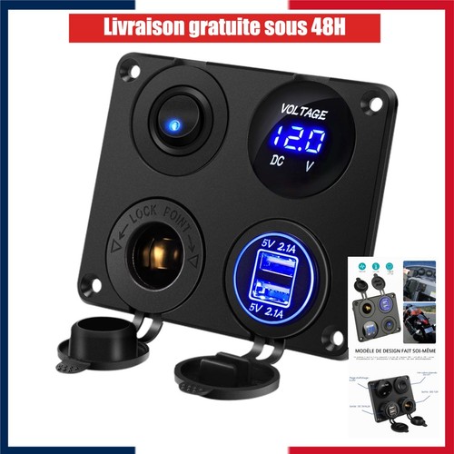 Panneau usb 12 v - 1, avec