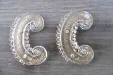 2 ANTIQUE MURANO GLASS PLATE FOR VENITIAN MIRROR VENICE DORE