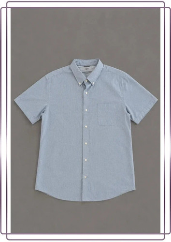 Chemise bleu coton - , manches