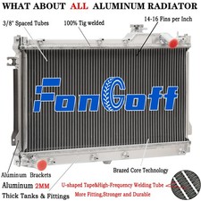 2-Rangées Radiateur Pour
