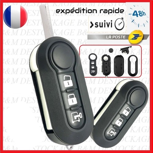 Coque clé pour fiat - coque,