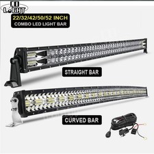 22 32 42 52 pouches Barre LED Phare de Travail Combo Offroad Camions Lumineuse