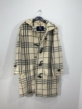 Duffle Coat Beige Motif Tartan