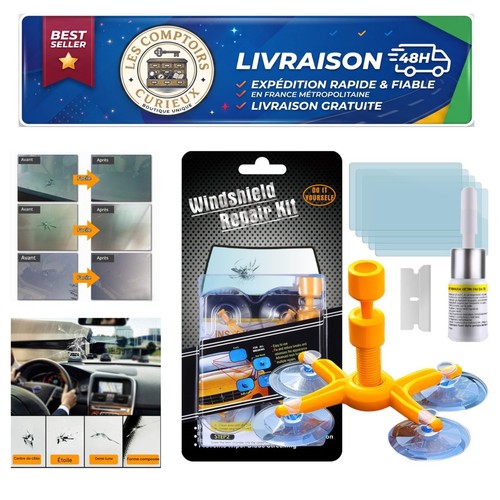 Kit réparation pare brise - kit,