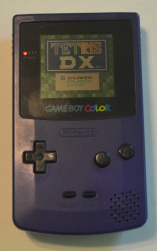 Nintendo game boy color grape - color,