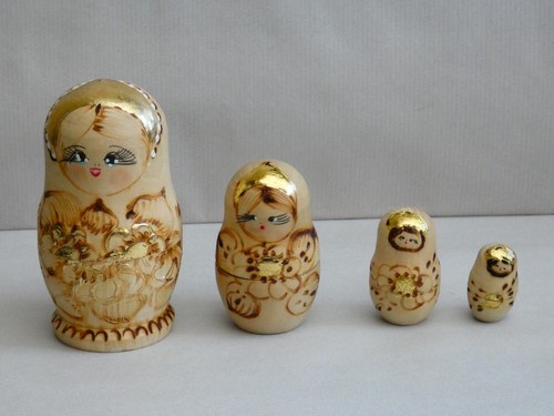 Poupées russes bois 4 - russes,