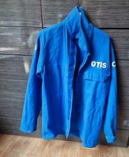 veste de travail Vintage OTIS En Coton Bleue OK 36 Petit 38
