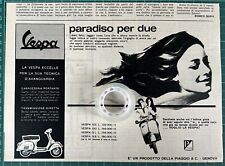 Rare Piaggio Vespa Advertising - Paradise for Two 1963/b