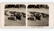 Paris, Le chiffonnier typique, Stéréo vintage, ca.1900 Paris, Le chiffonnier typ