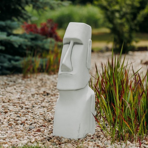 Figurine pierre moai tête - pierre,